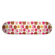 Gulliga ugglor anpassad skate board