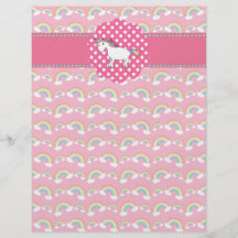 Gulliga unicornregnbågar full färg flygblad