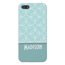 Gulligt baby blue cirklar iPhone 5 hud