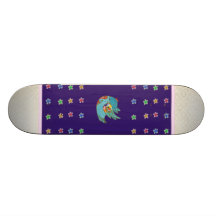 Gulligt flyg och sjunga för fågel skateboard decks