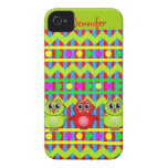 Gulligt fodral för mönsteriPhone 4 med ugglor & na iPhone 4 Case-Mate Skydd