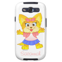 Gulligt fodral för Teakup Yorkie tecknadtelefon -  Galaxy S3 Cover