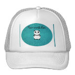 Gulligt glitter för bebispandaturkos baseball hat