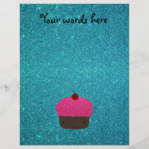 Gulligt glitter för turkos för rosaglittermuffin flygblad designs