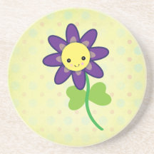 GULLIGT Kawaii BLOMMAtecken Dryck Underlägg
