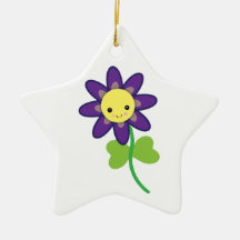 GULLIGT Kawaii BLOMMAtecken Julgransdekoration