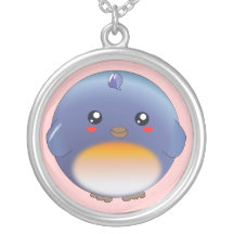 Gulligt kawaiiblåsångarehalsband