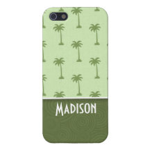 Gulligt palmträdmönster iPhone 5 fodraler