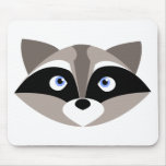 Gulligt Raccoonansikte Musmattor