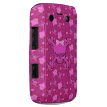 Gulligt rosa döskallar- & muffinsblackberry boldfo blackberry skydd