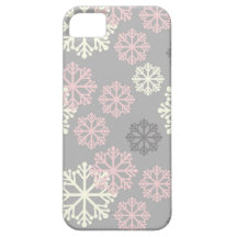 Gulligt rosa fodral för SnowflakevinteriPhone 5 iPhone 5 Cases