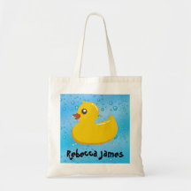 Gulligt Rubber Ducky/blått bubblar Kasse