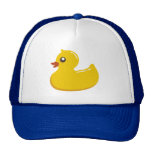 Gulligt Rubber Ducky/blått bubblar Kepsar