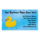 Gulligt Rubber Ducky/blått bubblar Visit Kort