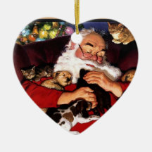 Gulligt Santa ta sig en tupplur Jul Dekorationer