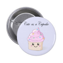 Gulligt som en muffinkawaii knäppas knapp med nål