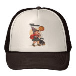 Gulligt vintagehappy halloweentrick eller Treater Baseball Hat