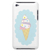 Gulligt virvla runt glasskotten iPod Case-Mate case