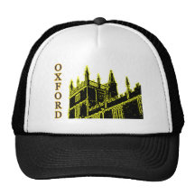 Gult 1986 för Oxford England byggnadspiraler Trucker Keps