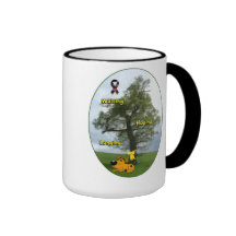 Gult band - vänta för pumpa som hoppas, längtan kaffe kopp