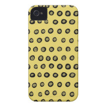 gult cirklar iPhone 4 Case-Mate skydd