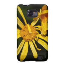 Gult fodral för blommaSamsung galax S