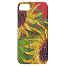 Gult fodral för solrosiPhone 5 iPhone 5 Case-Mate Cases