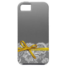 Gult för för pilbågeband- & snöre | grått iPhone 5 Case-Mate fodraler