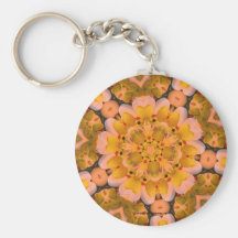 Gult gummi duckar den KaleidoscopeKeychain nyckelr