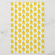 Gult mönster av Peppers. Custom Flyer