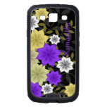 Gult och fodral för lila blommorgalax S3 Galaxy S3 Cases