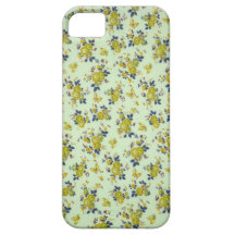 Gult och retro daisymodell för marin iPhone 5 skal