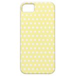 Gult polka dotsmönster. Spotty. iPhone 5 Skydd