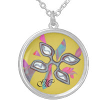 Gult spjutspetsMonogramhalsband
