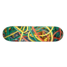 Gummi sätter band skateboarden