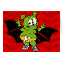 Gummibär är ett vampyrHalloween kort