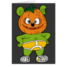 Gummibär jack o lanternHalloween kort