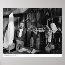 Gurdon skogen, Konstnär-i-uppehåll, i hans studio Posters