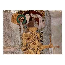 Gustav Klimt ~-Beethovenfries vykort