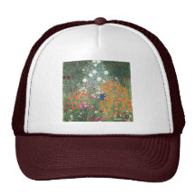 Gustav Klimt Blumengarten Trucker Keps