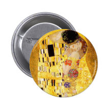 Gustav Klimt som kyssen knäppas Nål