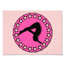 Gymnast i rosor foto