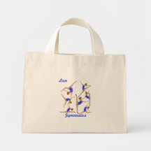 Gymnasten hänger lös tote bags