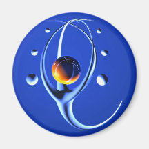 Gymnasten Kylskåpmagneter