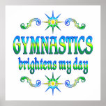 Gymnastik ljusnar print