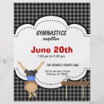 Gymnastikkonkurrens Flygblad Designs