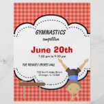 Gymnastisk (röd) pojkekonkurrens, custom flyer