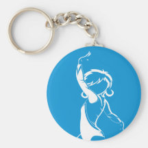 GymnastSilhouette Keychain Nyckelringar