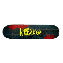 h4x0r-graffitti skate board decks