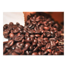 H för MORGON för BÖNOR för KAFFE Roasted-coffee-ba Personliga Tillkännagivande